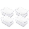 BINO | Plastic Organizer Bins, Large - 4 Pack |