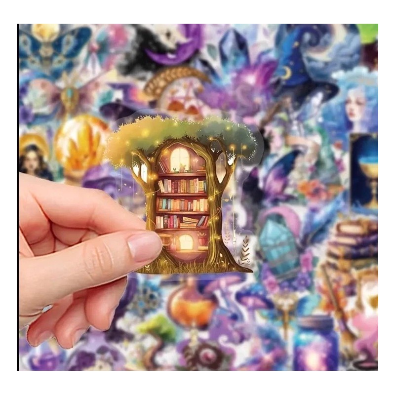 Unbranded 10pcs P.E.T. Magic Spells Stickers- DIY Crafts & Cards,