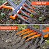 Walensee Broad Fork Garden Tool, 9 Tines Heavy Duty Broadfork