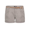 Sublevel women's stretch shorts with a braided belt. - Light