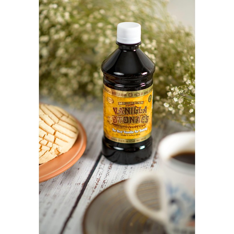 Totonac's Pure Vanilla (500ml) 16.65 Fluid Ounces Great Mexican Vanilla