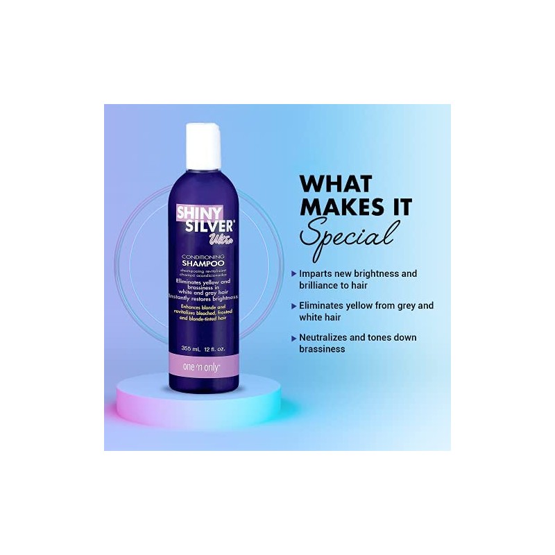 Shiny Silver Ultra Shampoo Conditioning 12oz (2 Pack)