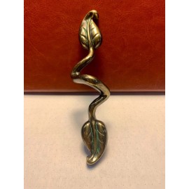 VINTAGE Verde Antique 3 3/4" drawer Handle Pull Hickory's Touch of Spring