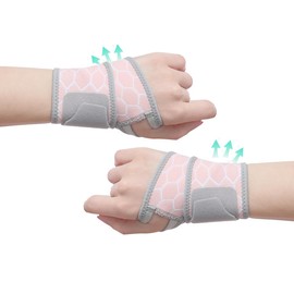 PolMines Wrist Supports 1Pair, Air Mesh Wrist Straps Right and Left Hand, Wrist Compression Strap and Support Wrist Brace Sport Unisex One Size Adjustable for Fitness.