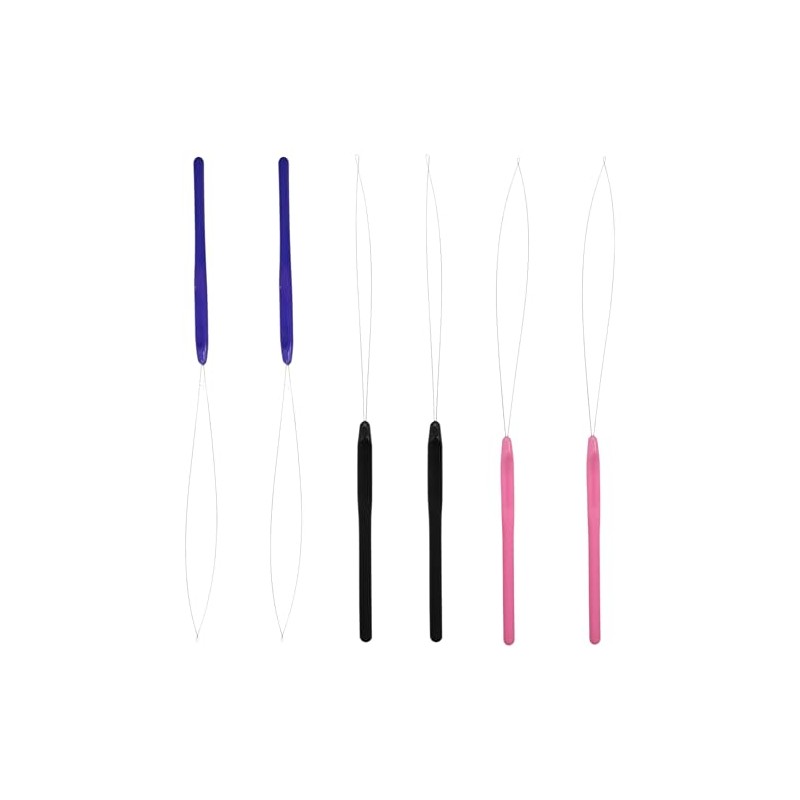 6Pcs Hair Extension Loop Threader, Bead Threader, Precise Threading |