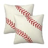 Football Pillow Covers, 18 x 18 Inch Set of 2