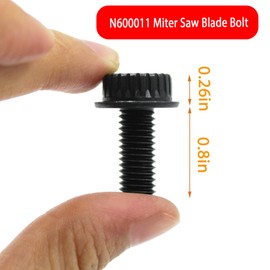 N600011 Miter Saw Blade Bolt Fits for DeWalt Miter Saw DWS716XPS DWS715 DWS779 DWS713 DCS361M1 DWS716 DWS780(2 Pcs)