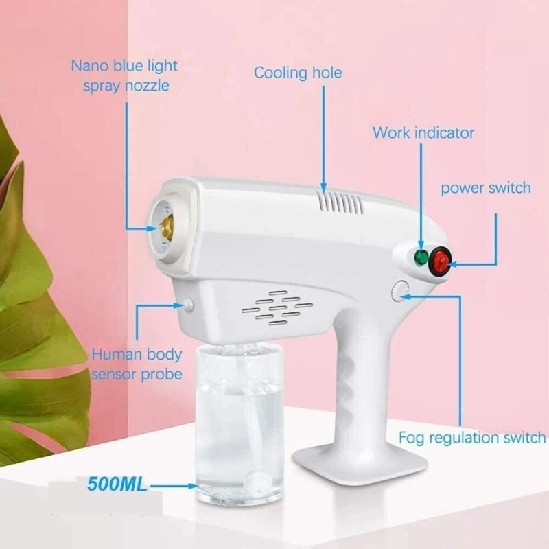 SMART Steam Atomizer, Fogger Machine Disinfectant Blue Lighter Handheld Nano