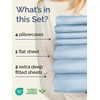 Extra Deep Split King Sheet Set - 7 Piece Breathable