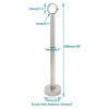 2 Pack Ceiling Mount Bracket, Stainless Steel Wardrobe Pipe Bracket