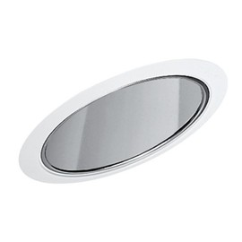 Juno Lighting 612B-WH 6-Inch Standard Slope Downlight Reflector Cone Black Alzak (White)