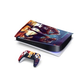 PEYANZ Skin Compatible with P.S.5 Console(Digital Edition) and Controllers Vinyl Sticker, Durable, Scratch Resistant, Bubble-Free