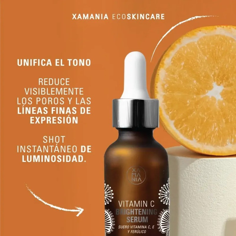 Xamania Serum Vitamina C Antimanchas Aclarante Antiarrugas 30ml