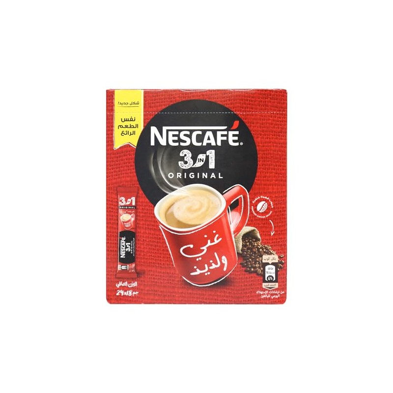 NESCAFE 3in1 Original instant coffee Pack of 24x18g / 0.63