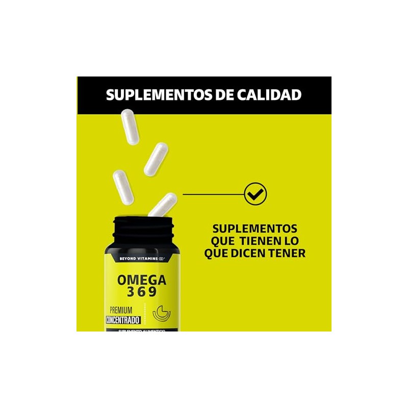Beyond Vitamins Omega Contenido Excepcionalmente Alto Dha Epa Ácido Alfa