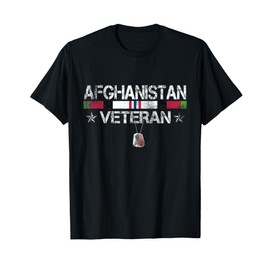 Afghanistan Veteran T-Shirt Vintage Patriotic Veterans Day T-Shirt