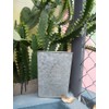 LESEN LESEN Galvanized Metal Wall Planter,Farmhouse Wall Decor Hanging Wall