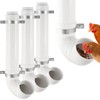 3 Pack Automatic Chicken Feeder No Waste, PVC Pipe Chicken