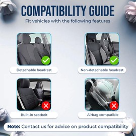 GENANY Cute Owl Car Seat Covers Set of 2, Breathable Front Seat Covers for Truck Sedan SUV, Funny Car Accessories, Owl Gift for Women