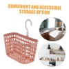 Generic Elegant Shower Toiletries Plastic Hanging Shower Organizer Basket Space-Efficient