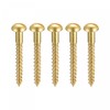 sourcing map Wood Screws M2.5 x 20 mm Slotted Round