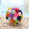 HEEPDD Colorful Cat Balls, Handmade Plush Bouncy Ball with Catnip