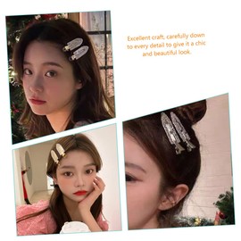 OATIPHO 2pcs No Bend Hair Clips Creaseless Barrette for Hair Styling Elegant Makeup Tool Lightweight Daily Use