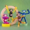 YAHAZORR Pop Tubes Monkey Toys for Kids, 4 Pack Telescopic