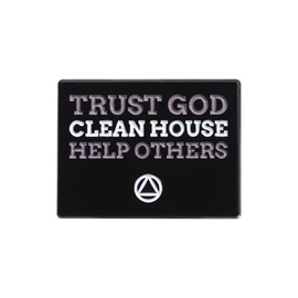 Trust God, Clean Home, Help Others Enamel Pin Christian Creed Badge Brooch For Backpacks Coats Hats Accessories