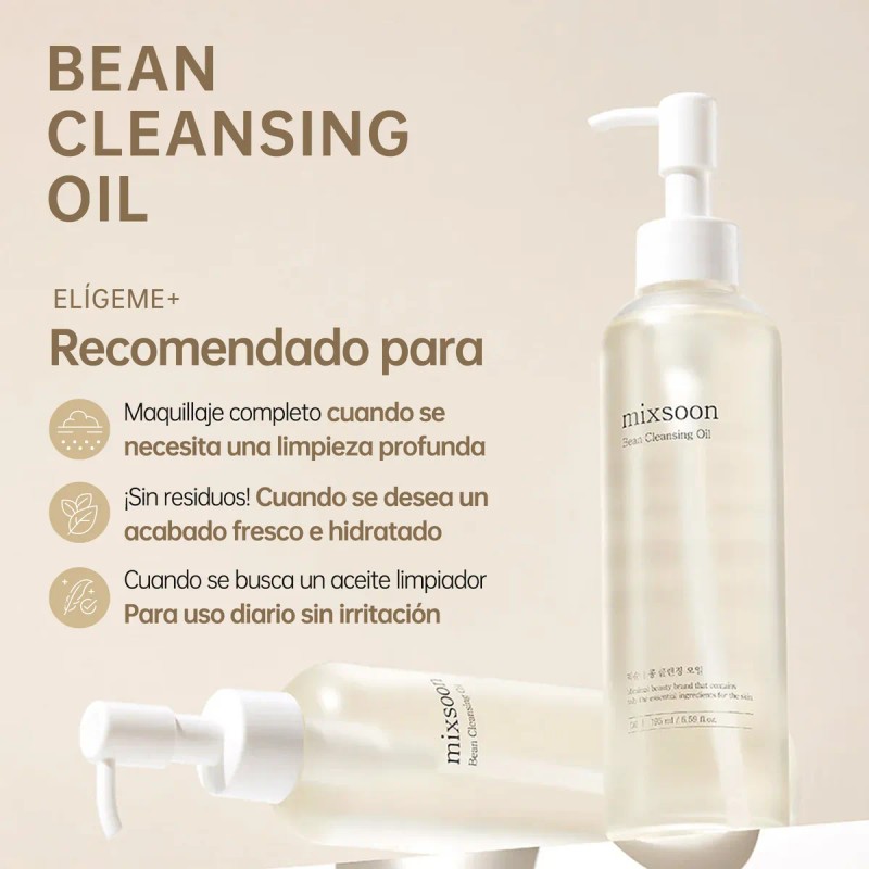 Mixsoon Bean Cleansing Oil Aceite De Doble Limpieza Facial