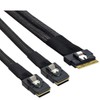 AoQhir Slim SAS SFF 8654 8i to Dual Mini SAS