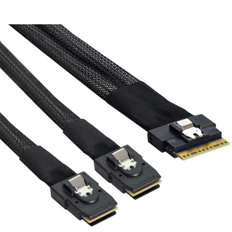 AoQhir Slim SAS SFF 8654 8i to Dual Mini SAS