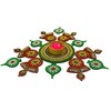 SAHAYA Rangoli for Decoration with T Light Holder Acrylic Small