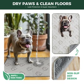 FXW Washable Pee Pads for Dogs, Puppy Pads with Super Absorbent, Specifically Designed for Potty Training, Rectangle, 75" x 30", 2 Packs