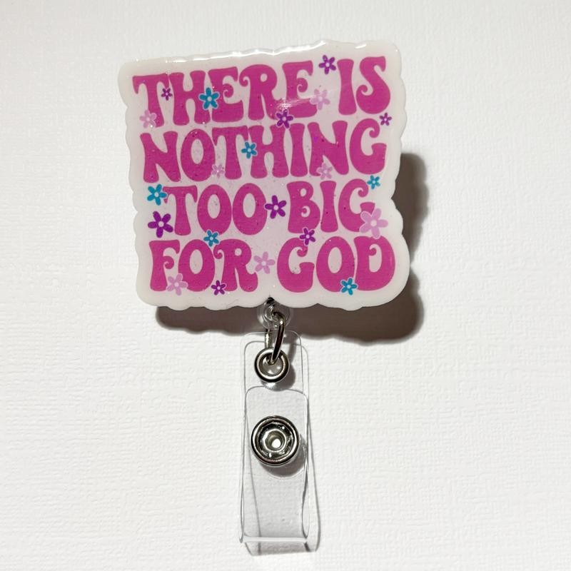 Scripture Badge Reel ‚Äì Inspirational Bible Verse ID Holder with