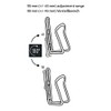 M-Wave Unisex - Adult Ada Slide Bottle Cage Adapter, Black