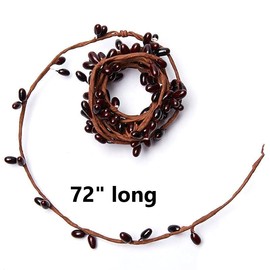 Artificial Burgundy Pip Berry Rope Garland – One Rustic Berry Garland, Farmhouse Home Decor for Table Arrangements, Decorating and Displaying for Holidays and More (72" Long Each)