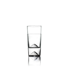 Sempli Monti Aqua Drinking Glasses Set of 4 - Elegant Hand Blown Water Glasses, Cocktail Glasses, Lead-Free Crystal, Stackable, Lightweight, Durable, Artisan Designed - 12 oz