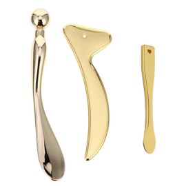 TOVINANNA 3pcs Metal Eye Cream Applicator Beauty Scoop Comfortable Grip for Eye Cream Face Masks and Skin Care Travel-friendly Skin Care Tools