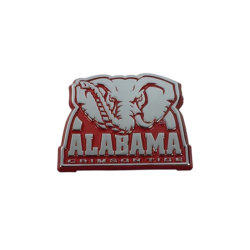 Alabama UA Crimson Tide Metal Auto Emblem Roll Tide! (Elephant