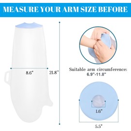 Waterproof Cast Cover Arm Adult Cast Covers for Shower Arm Watertight Seal Cast Bag for Shower Reusable Hand Cover for Bathing after Surgery