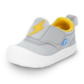 JAN & JUL Boys' Hook and Loop Toddler Shoes, Lightweight for First Walkers (Lightning Bolt, Size 6 Toddler)