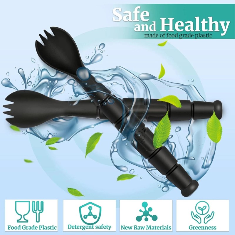 Haxrotin Tactical Spork with Hidden Knife – 3-in-1 Camping Tool