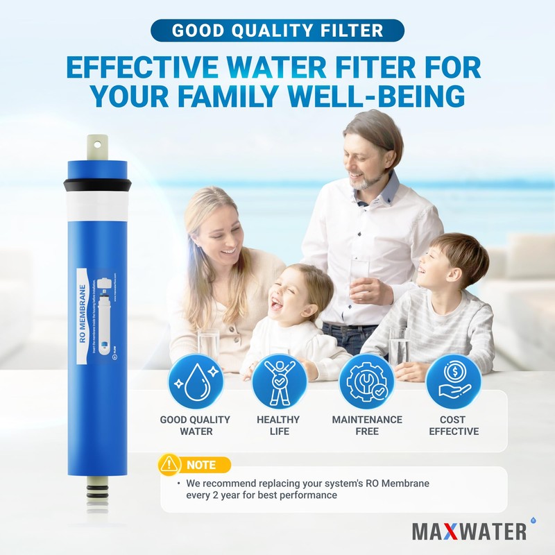 Max Water – 200 GPD Membrane Reverse Osmosis Membrane –