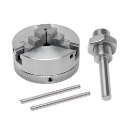 Mini Lathe Chuck Set, Z011 Extension Three Four Jaw Chuck and Connecting Rod Set, Electric Drill Chuck(Type B)