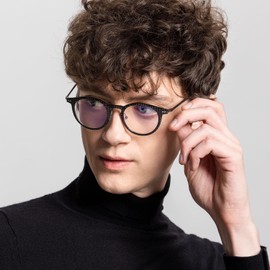 ANYLUV Blue-Light Glasses Men Gaming-Glasses: Blue Light Blocking Glasses with Lightweight Carbon Fibre for Eye Protection