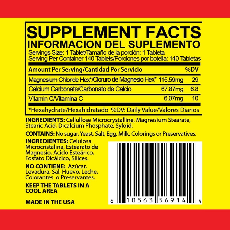 Magnesium Chloride Tablets - CLORU-MAG PLUS 2 Pack - (CLORURO