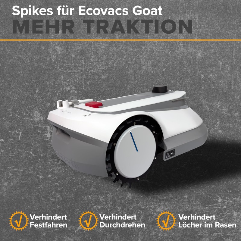 ROBO CLAWS Spikes for ECOVACS GOAT - Premium Black Line