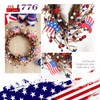 Americana Flag Red Blue Berry White Star Wreath 4th of