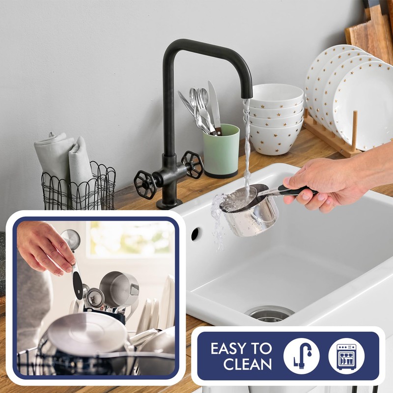 HOTEC 10-PACK Measuring Cups and Spoons Set, Kitchen Gadagets Cooking